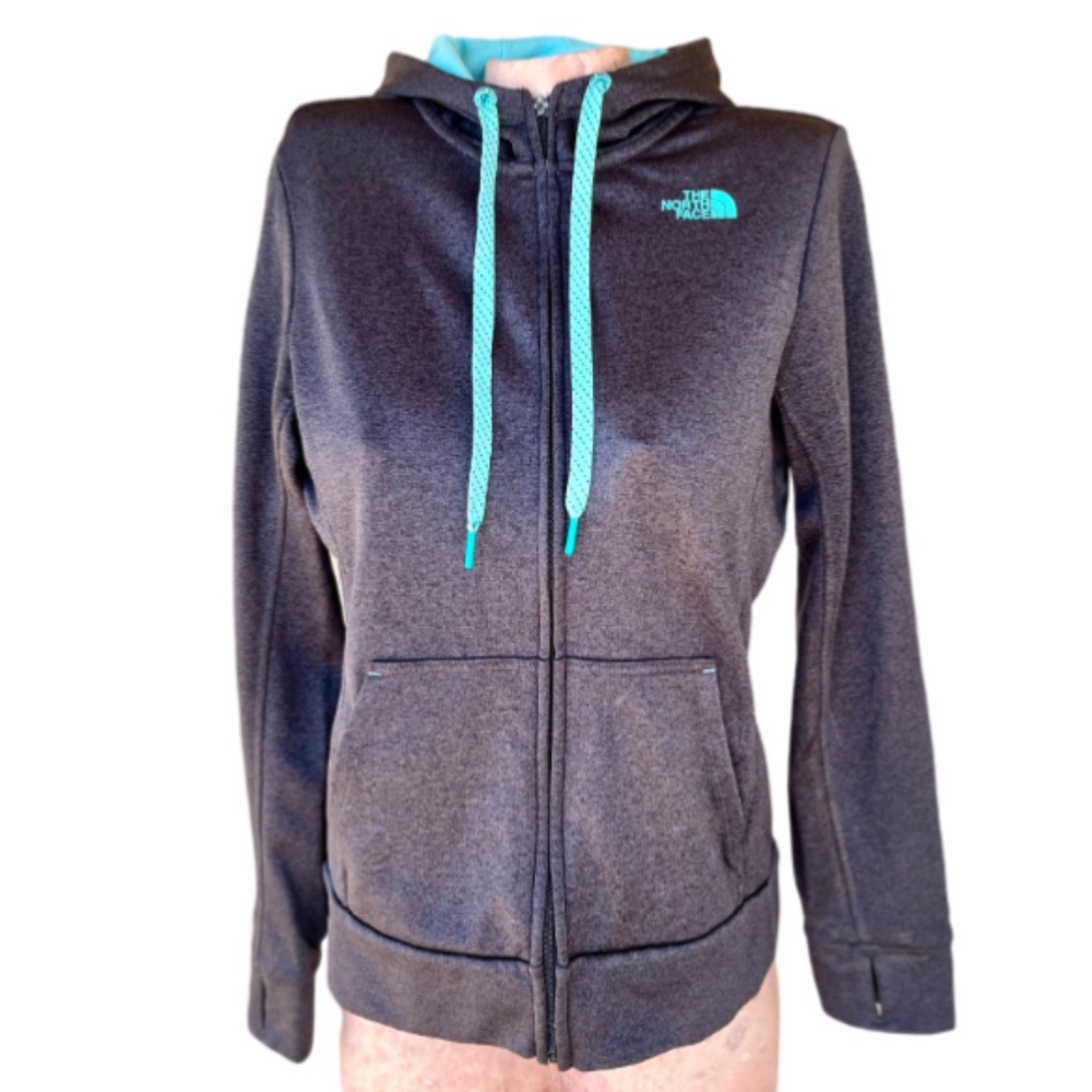 COPY - Light Blue/Grey Fave Lite Full Zip Hoodie - Picture 2 of 8